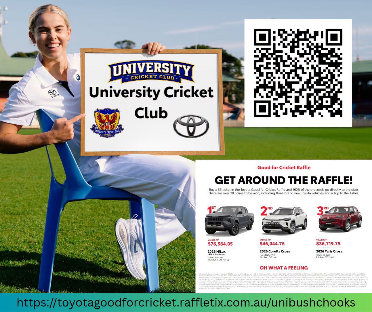 Toyoya Good For Cricket Raffle